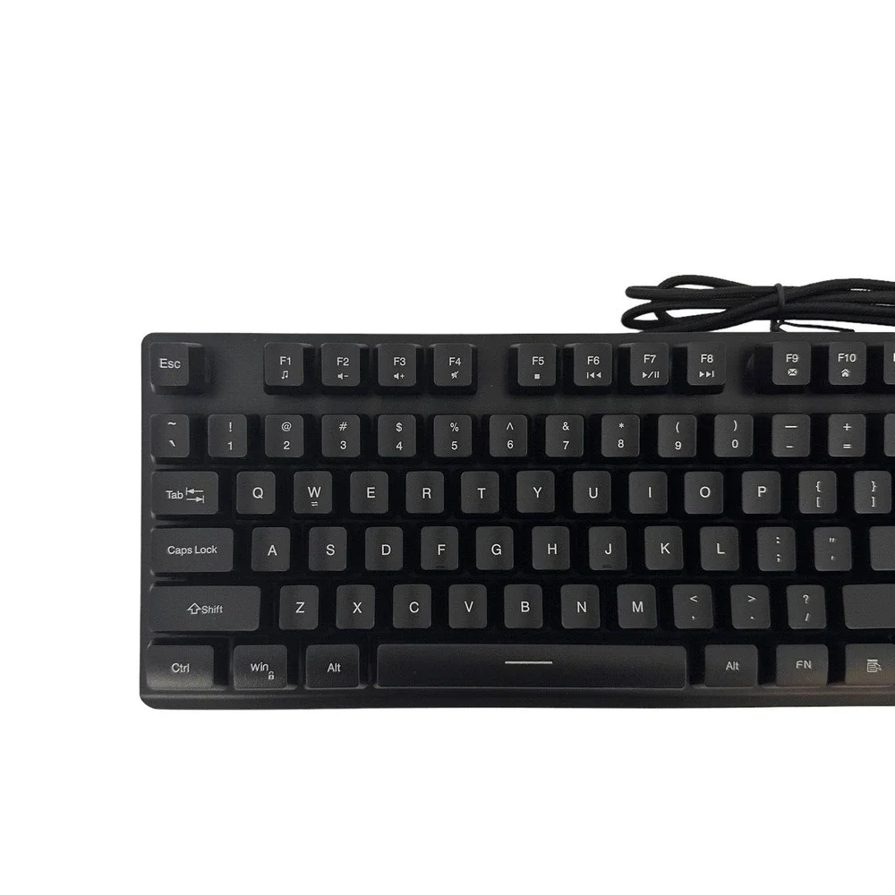 NPET K10 Gaming Keyboard Open Box Wired Illuminated Backlit Multicolor Floating